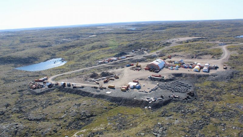 Blue Star Gold - Mining camp at Blue Star Gold's Ulu property in western Nunavut