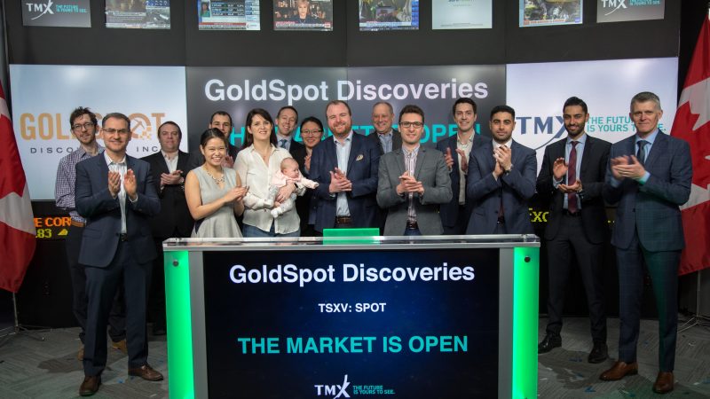 GoldSpot Discoveries - CEO and Director, Vincent Dubé-Bourgeois (5th from right).