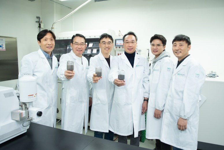 NEO Battery Materials - President and CEO, Spencer Huh (third from right).