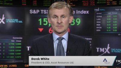 Ascot Resources Ltd. - President & CEO, Derek White.