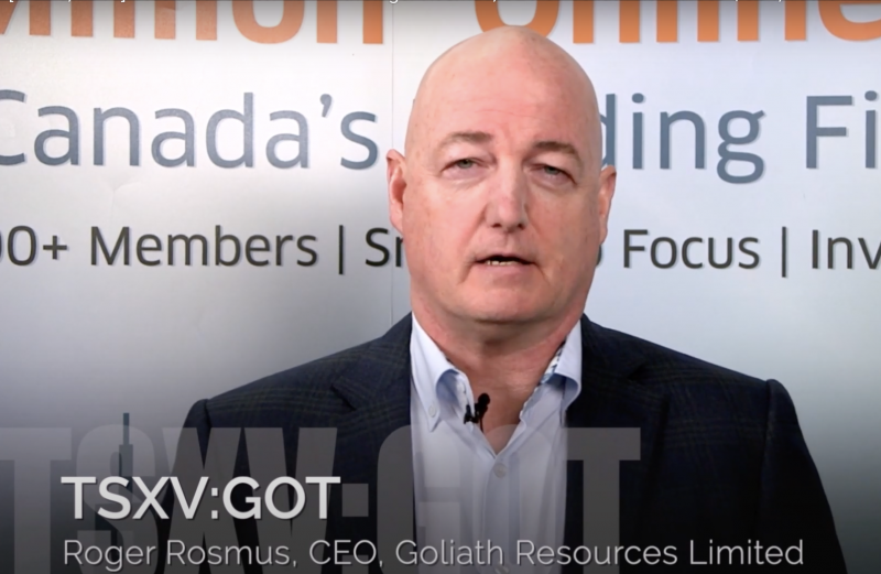 Goliath Resources Limited - Founder & CEO, Roger Rosmus.