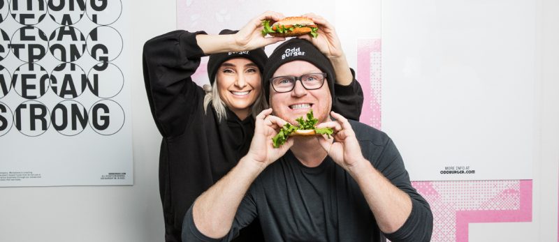 Odd Burger - COO Vasiliki McInnes and CEO James McInnes.