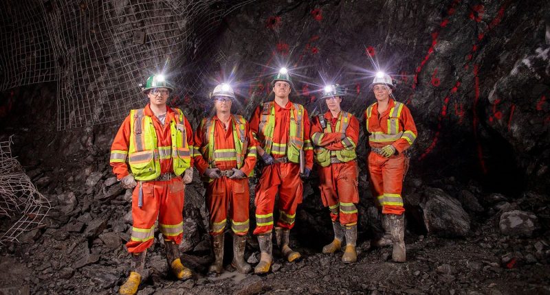 PureGold Mining - The PureGold underground geological team.