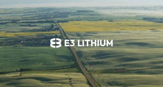 E3 Lithium logo and landscape