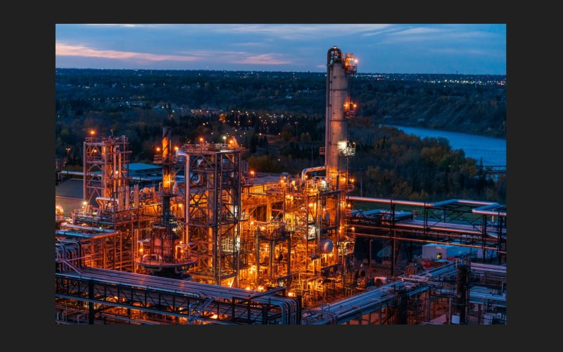 Imperial Oil - The Strathcona refinery near Edmonton, Alberta.