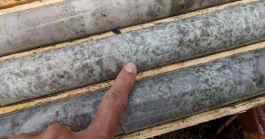 FE Battery Metals - Core from the company's Augustus lithium exploration property in Quebec.