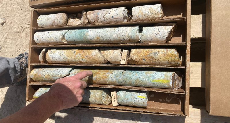 Viva Gold - 2022 core from the Tonopah gold project in Nevada.