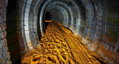 Image Description: Underground uranium mine