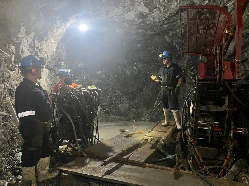 Silver Storm Mining - Shot from underground drilling at La Parilla.