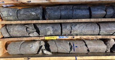 Pampa Metals - Drill core from Pampa Metals' 3rd drill hole at the Piuquenes copper and gold project in Argentina.