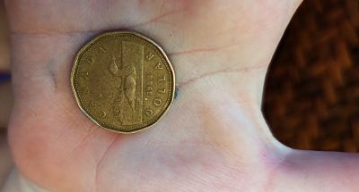 Canadian loonie $1 coin