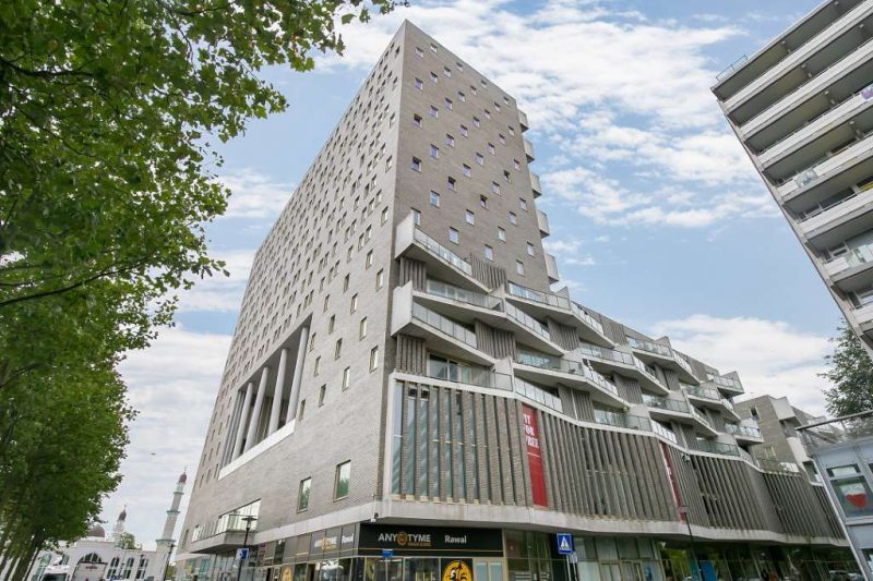 A modern apartment building in the Netherlands.