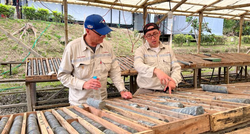 CEO Scott Caldwell and chief geologist Santiago Vaca.