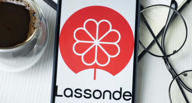 Lassonde Industries Logo on phone screen