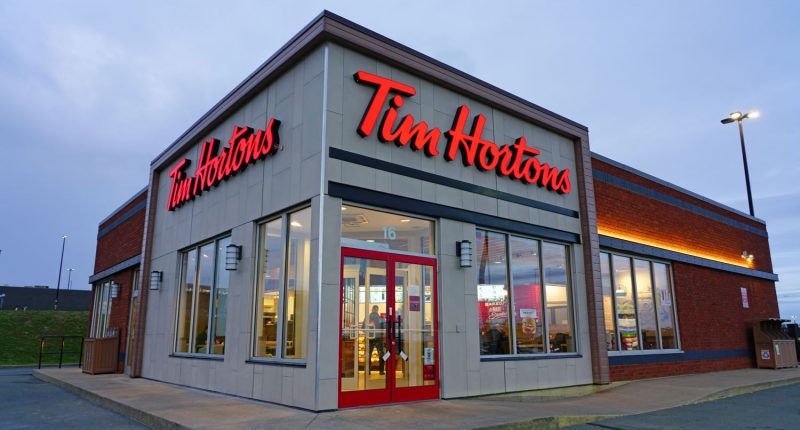 Tim Hortons fast food restaurant