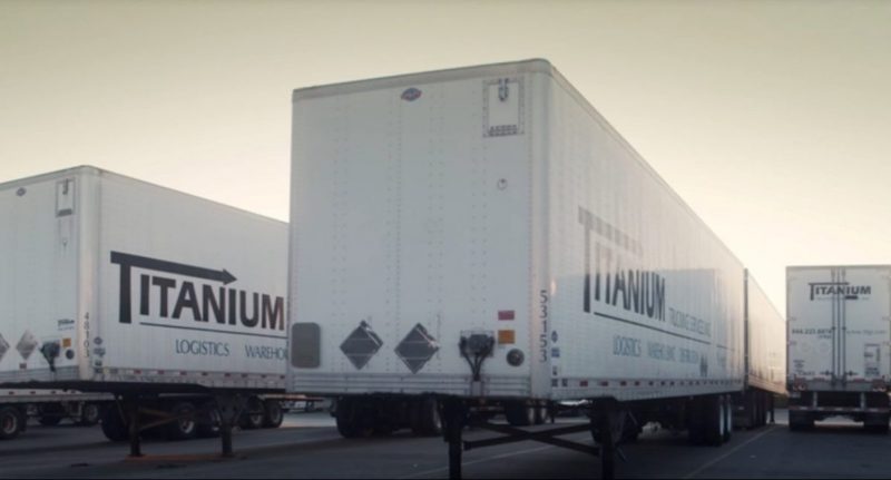 Truck containers awaiting shipments.