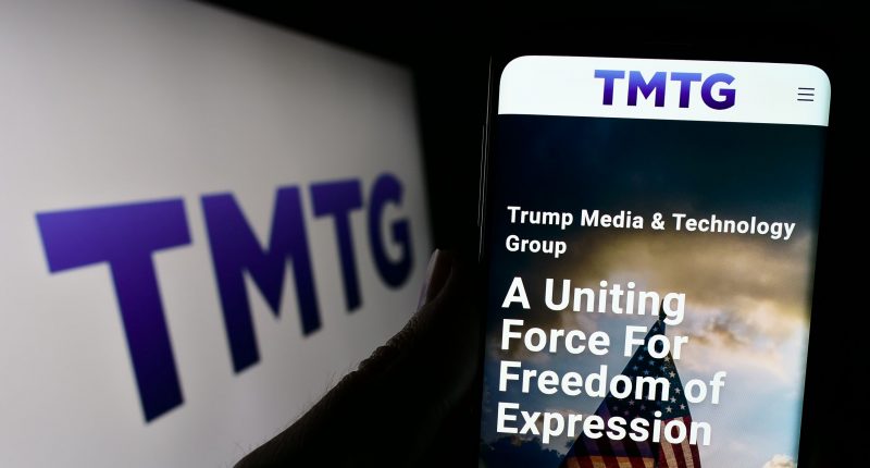 Trump Media & Technology Group website and logo