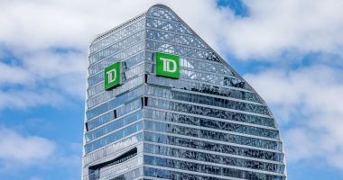 Toronto Dominion Bank building on Front and Simcoe Street in Toronto.