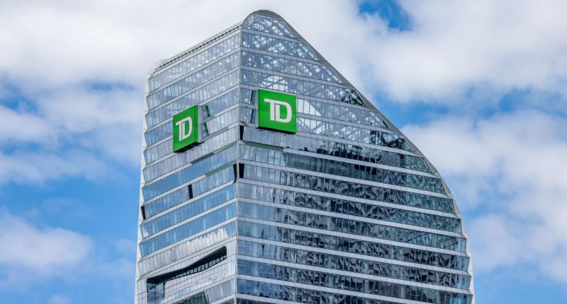 Toronto Dominion Bank building on Front and Simcoe Street in Toronto.