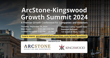 Arcstone Kingswood Growth Summit 2024 event slide