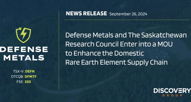 Defense Metals Corp. news update