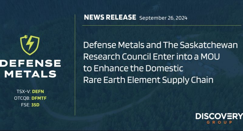 Defense Metals Corp. news update