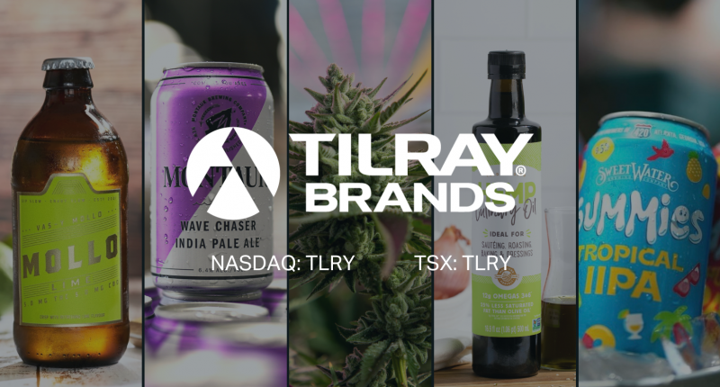 Tilray Brands products and logo