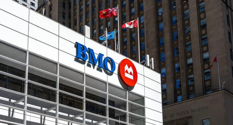 A Bank of Montreal branch in Toronto