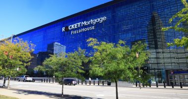 The Rocket Mortgage FieldHouse in Cleveland, Ohio