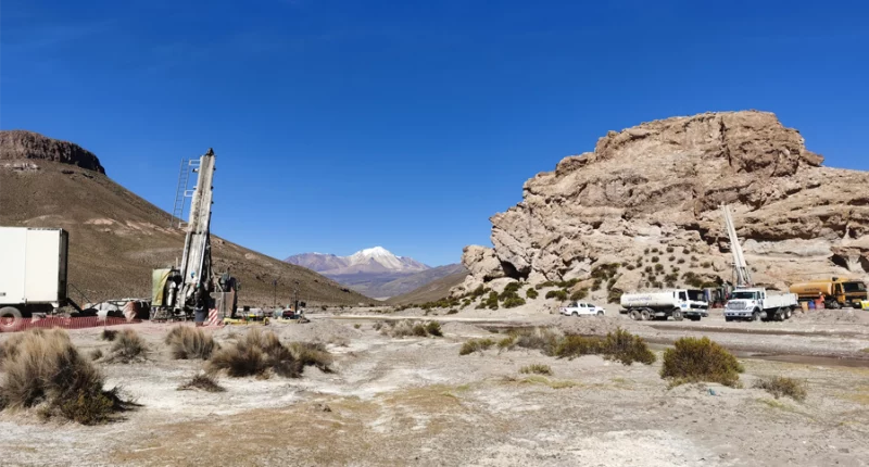 Drilling at New Pacific Metals' Carangas project in Bolivia