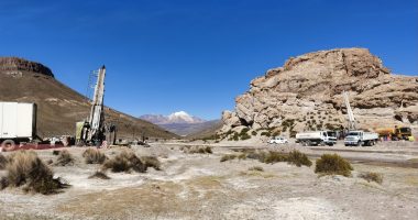 Drilling at New Pacific Metals' Carangas project in Bolivia