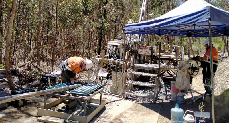 Workers at Southern Cross Gold's Redcastle project