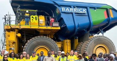 Barrick Gold Corp. dump truck