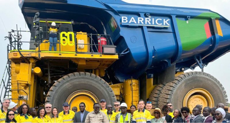 Barrick Gold Corp. dump truck