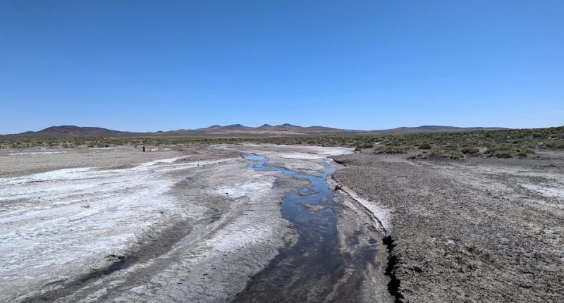 Lithium Creek, ESW Prospect Area, looking east