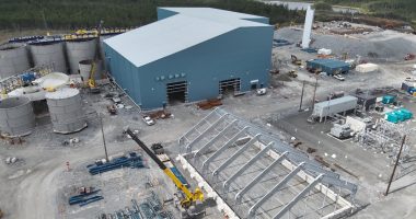 The plant site at Calibre Mining's Valentine gold mine in Newfoundland and Labrador