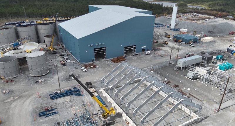 The plant site at Calibre Mining's Valentine gold mine in Newfoundland and Labrador