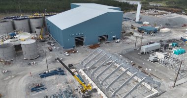 The plant site at Calibre Mining's Valentine gold mine in Newfoundland and Labrador