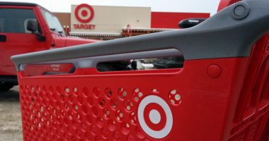 Target shopping cart outside of a Target store,