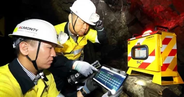 Almonty Industries employees at the Sangdong mine in South Korea