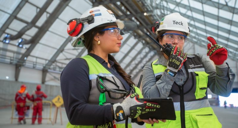 Teck employees at its Quebrada Blanca operation in Chile