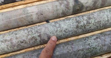 FE Battery Metals - Core from the company's Augustus lithium exploration property in Quebec.