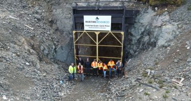 Entrance to Maritime Resources' Hammerdown gold project