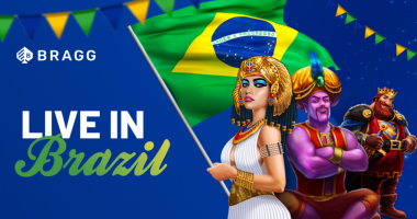 Promotional image from Bragg Gaming on their platform going live in Brazil