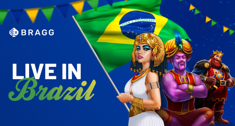 Promotional image from Bragg Gaming on their platform going live in Brazil