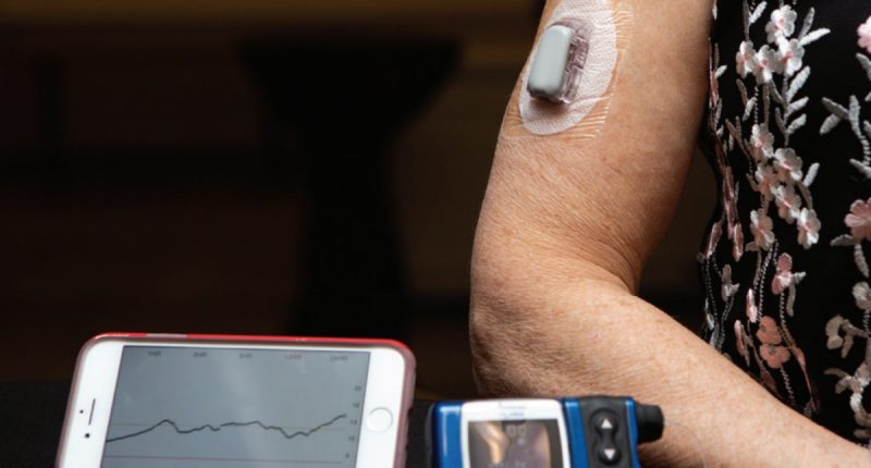 Glucose monitoring technology image via Diabetes Canada