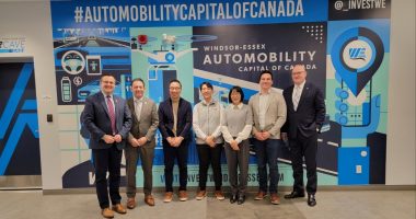 NEO Battery Materials execs with City of Windsor leadership