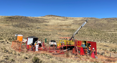 Drilling at Coppernico Metals' Sombrero copper and gold project in Peru