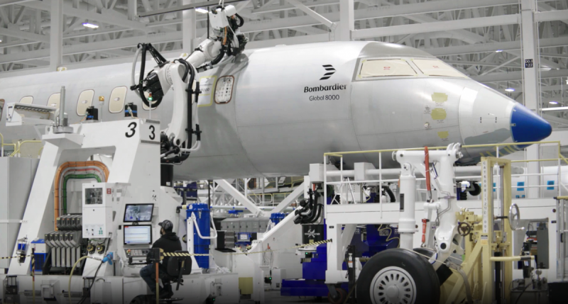 Bombardier's Global 8000 business jet