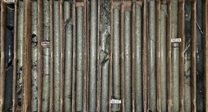 Core from drill hole on Talon Metals' Tamarack nickel project